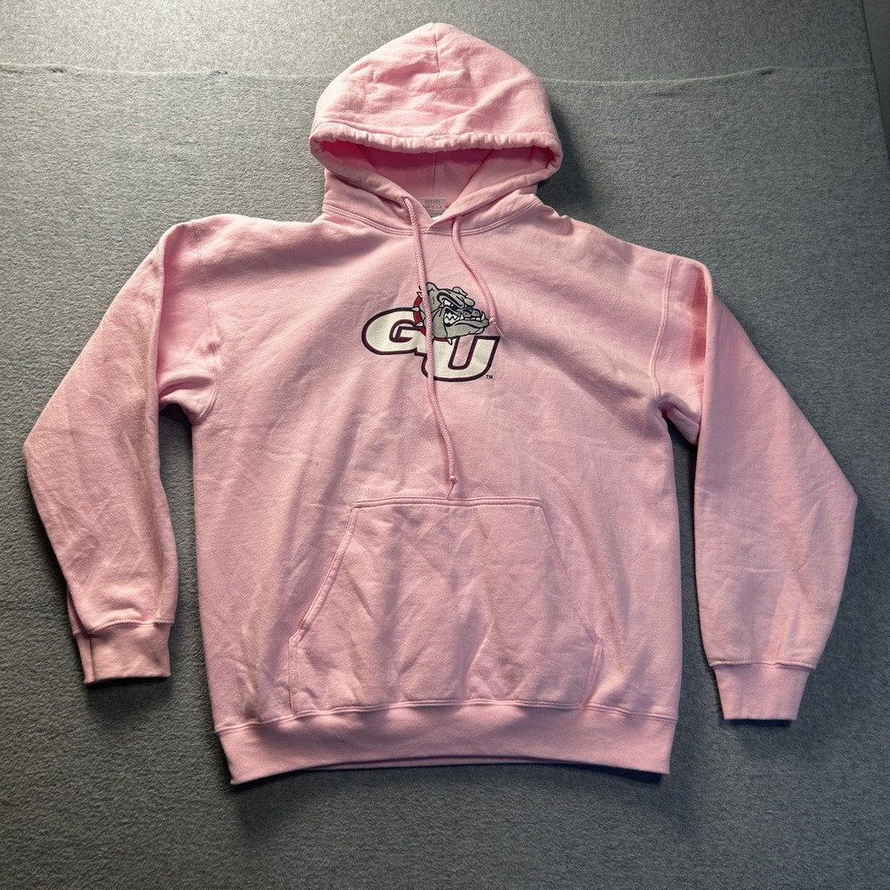 Gonzaga Bulldogs Hoodie Womens‎ Large Pink Pullover Sweatshirt GU NCAA
